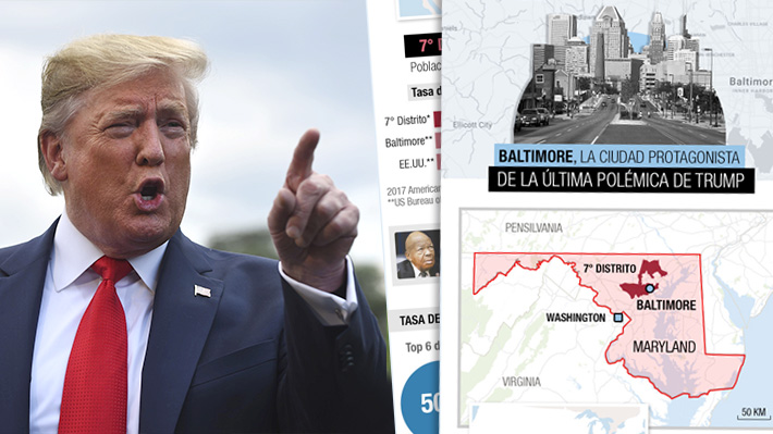 Así es Baltimore, la ciudad protagonista de la última polémica de Donald Trump