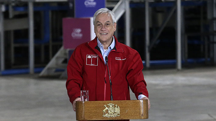 Sismo interrumpe discurso de Presidente Piñera en planta exportadora de fruta de Teno