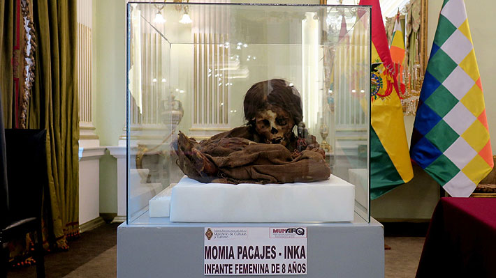 Bolivia recupera "la ñusta", momia de una niña inca que estuvo más de un siglo en un museo universitario de EE.UU.