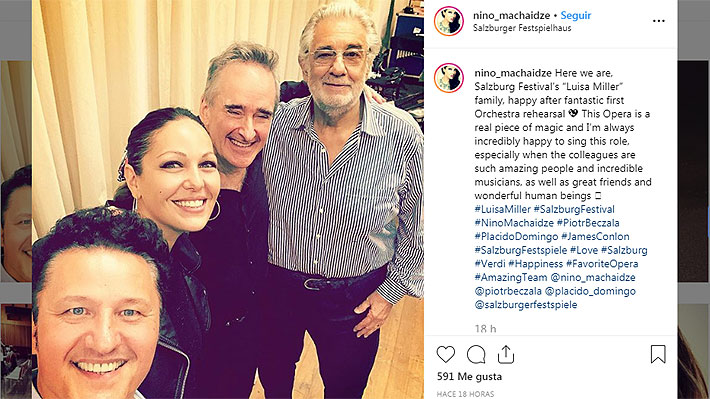 Plácido Domingo ensaya en Salzburgo para la que será su primera actuación tras ser acusado de acoso por nueve mujeres