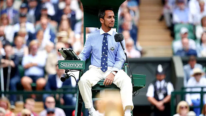 Polémica en el tenis... ATP despide a umpire que estuvo en la final de Wimbledon por dar entrevistas sin autorización