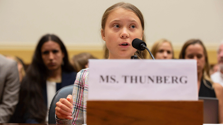 Thunberg pide a la Cámara de Representantes de EE.UU.:"No quiero que me escuchen, quiero que escuchen a los científicos"