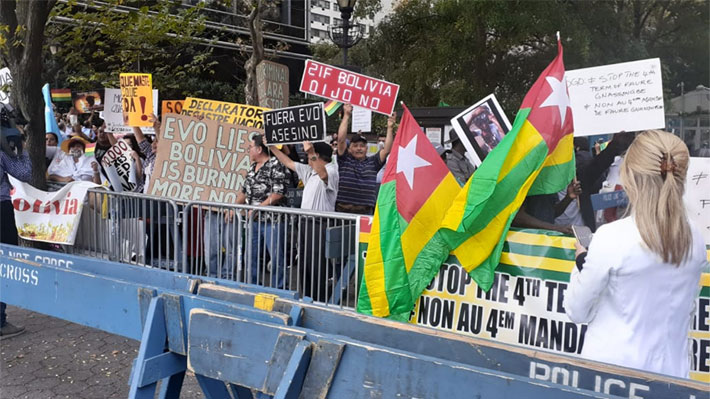 Desde los incendios en Bolivia hasta la crisis en Egipto: Las protestas paralelas a la Asamblea General de la ONU