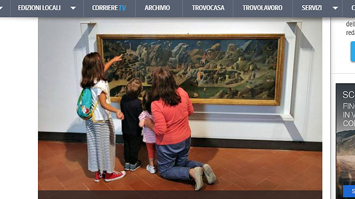 Galería italiana instala una obra de Fra Angelico a 65 cm de altura para que pueda ser observada por niños