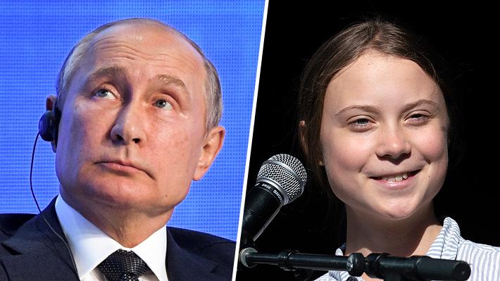 Putin e irrupción de Greta Thunberg: "Considero incorrecta la utilización de niños y adolescentes para apoyar causas"