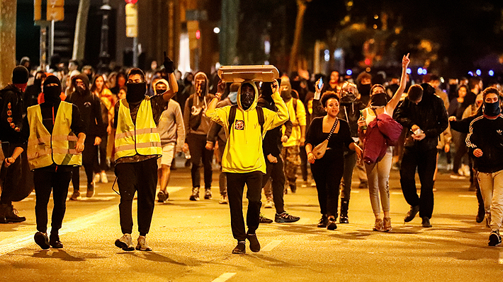 Cuarta jornada de fuertes protestas en Cataluña en la antesala de la "gran huelga general" independentista