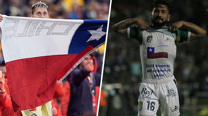 Mira los goles y las celebraciones de Nicolás Castillo y Jean Meneses en México "en apoyo a la gente de Chile"