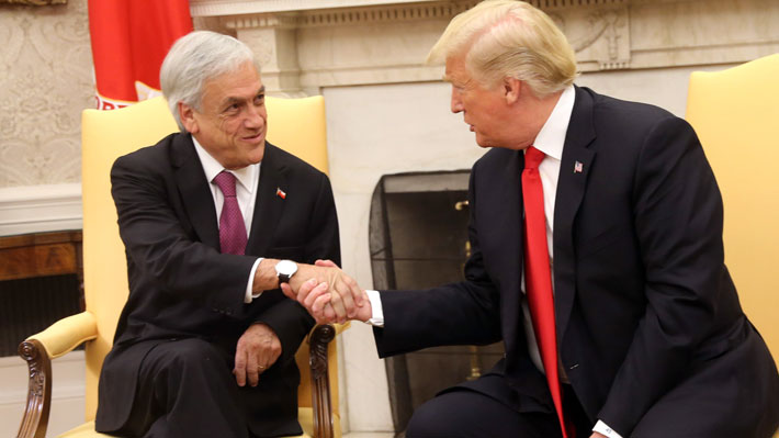 Casa Blanca revela que Trump llamó a Piñera y que "denunció los esfuerzos extranjeros para socavar la democracia chilena"
