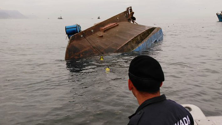 Lancha se hunde en Arica y deja 3 pescadores muertos, mientras que otros 6 fueron rescatados