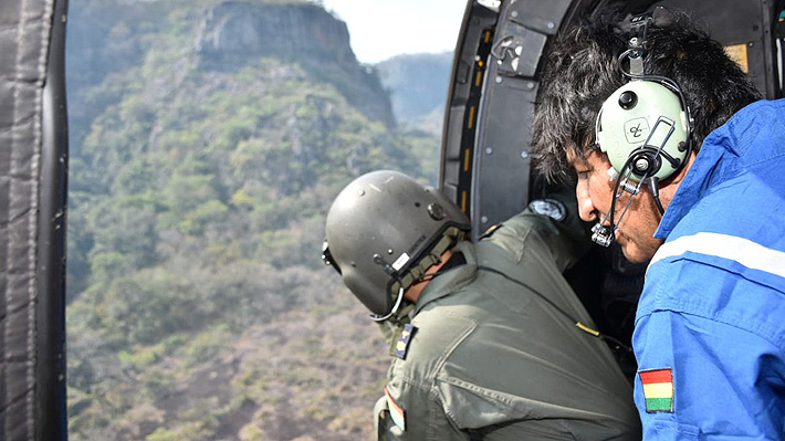 Helicóptero que trasladaba a Evo Morales en Bolivia aterriza de emergencia tras presentar falla mecánica