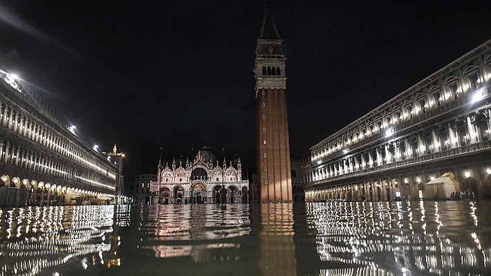 Autoridades cierran la Plaza de San Marco de Venecia ante nueva inundación en la ciudad
