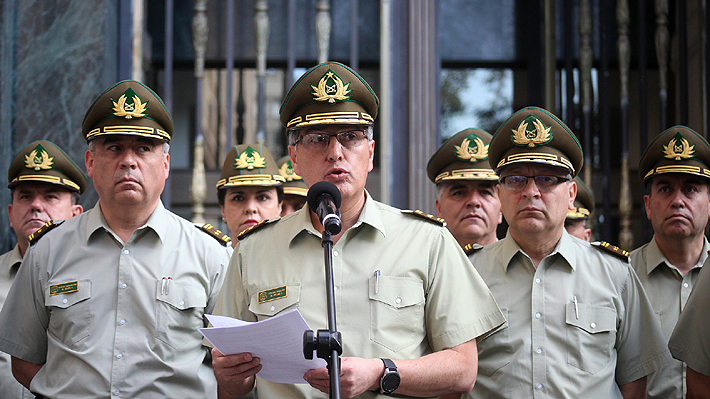 El alto mando del general Mario Rozas en medio de los cuestionamientos al actuar de Carabineros