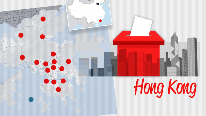 Los números que cimentaron la victoria de los prodemócratas en elecciones locales de Hong Kong