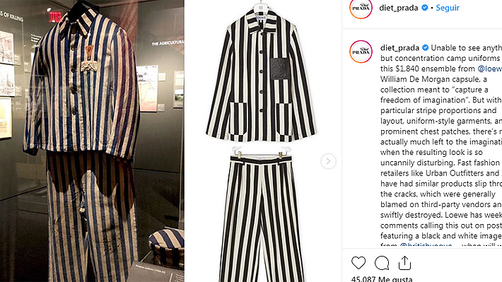 Casa de moda española fue blanco de críticas tras vender conjunto  similar a trajes utilizados en el Holocausto