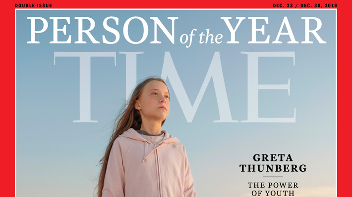 Revista Time elige a la ecologista Greta Thunberg como la "Persona del Año" 2019