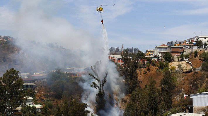 Balance Onemi: De los 16 incendios que se registran en el país, 15 han sido controlados y 1 está activo