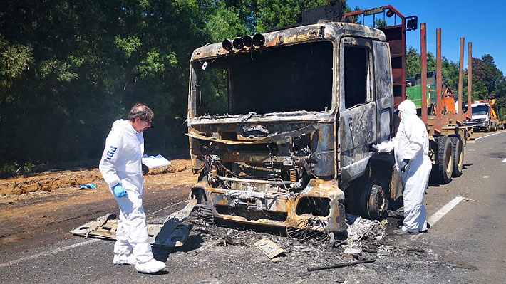 Tribunal rechaza prisión preventiva para imputado por ataque incendiario a camión forestal en Collipulli