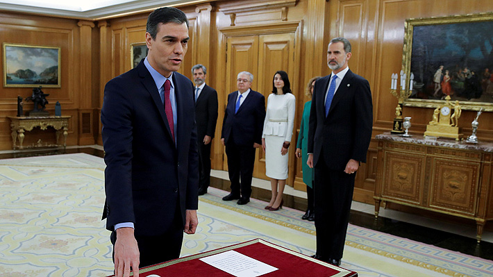 Pedro Sánchez asume como Presidente de España con un gobierno de coalición