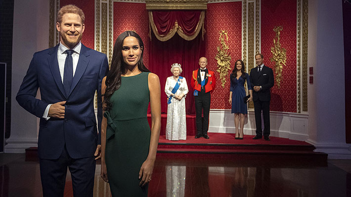 Museo de Madame Tussauds retira figuras de cera de Harry y Meghan de exhibición sobre la familia real británica