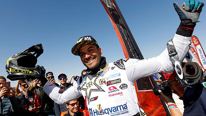 Quintanilla logra un inédito subcampeonato y se convierte en el mejor chileno en motos en la historia del Dakar