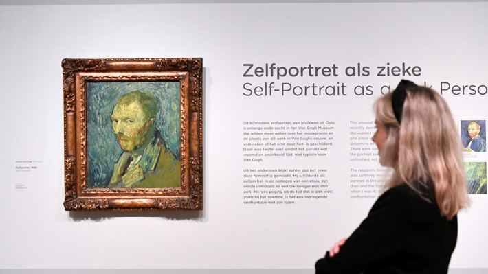 Confirman autoría de Van Gogh de sombrío autorretrato: Lo pintó durante un episodio severo de psicosis