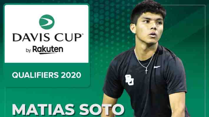 Juega tenis universitario... Quién es Matías Soto, el joven de 20 años que reemplazará a Cristian Garin en la Copa Davis