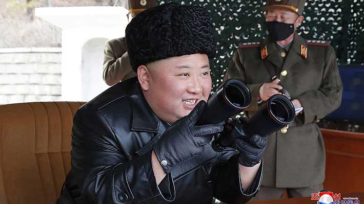 Kim Jong-un dirigió y supervisó el lanzamiento de los proyectiles de largo alcance del lunes