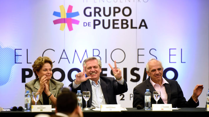 Alberto Fernández, Lula, Dilma y otros miembros del Grupo de Puebla se reunieron virtualmente para hablar sobre el covid-19
