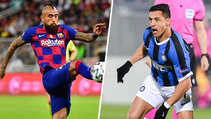 Las opciones que tienen Vidal y Alexis de ser titulares este sábado en el regreso a la competencia del Barcelona e Inter