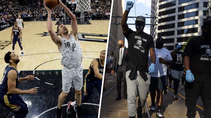 Jugadores de la NBA se posicionan en contra de reanudar la temporada en apoyo a las protestas por el racismo