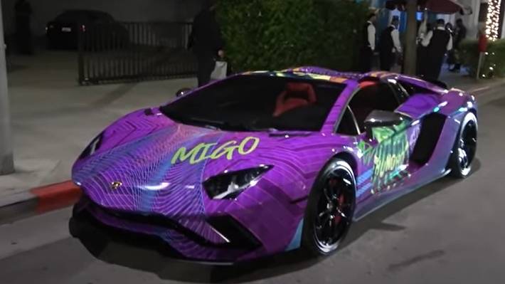 De color púrpura y con LED rosadas: Rapero personalizó un Lamborghini  Aventador y este fue el resultado 