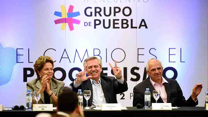Alberto Fernández llama al Grupo de Puebla a construir "un continente con más equilibrio social"