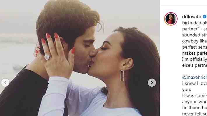 Demi Lovato anuncia su compromiso con Max Ehrich: "Estoy feliz de comenzar una familia y una vida contigo"