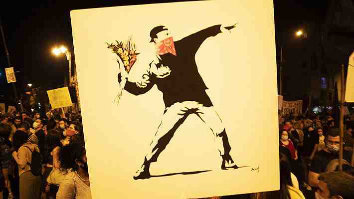 Banksy pierde el "copyright" de icónico grafiti: Su anonimato impide que sea identificado como el propietario intelectual