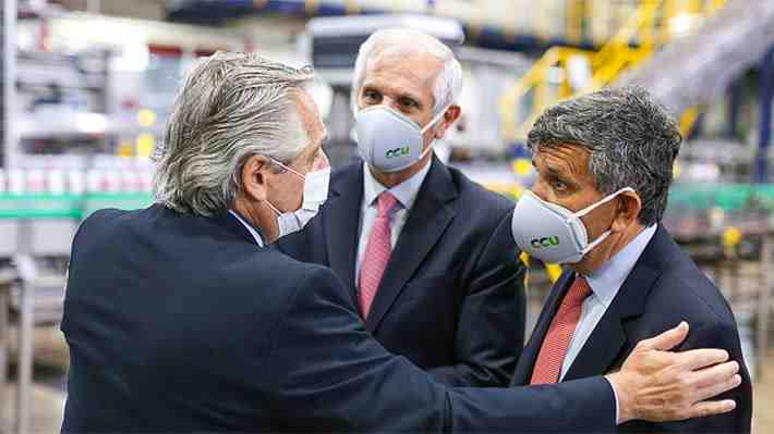 CCU anuncia millonaria inversión en Argentina y Presidente Fernández dice que "está feliz" por la confianza de los chilenos