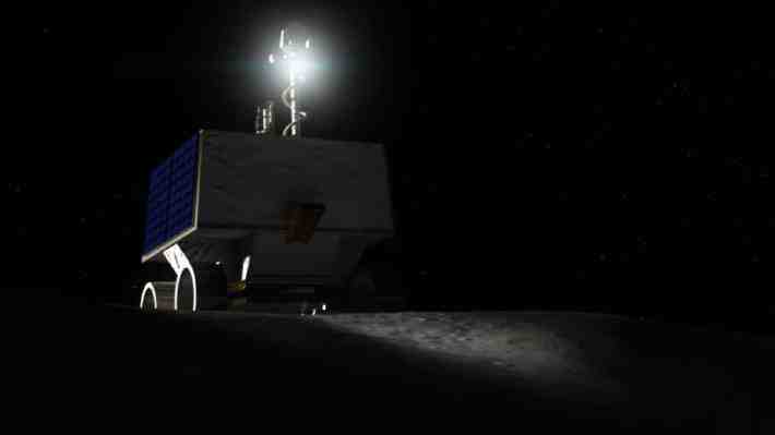 La NASA desarrolla el primer rover de exploración lunar equipado con luces propias