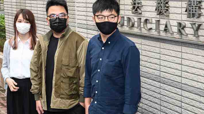Activista prodemocracia de Hong Kong, Joshua Wong, es detenido tras declararse culpable en juicio