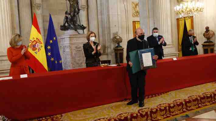 Raúl Zurita recibió este miércoles el XXIV Premio Reina Sofía de Poesía Iberoamericana