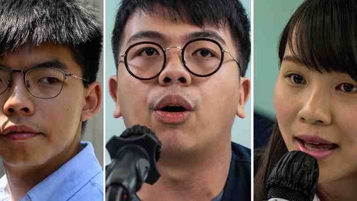 Joshua Wong y otros dos activistas prodemocracia condenados a penas de cárcel por protestas en Hong Kong