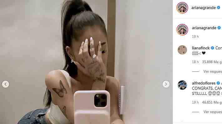 Ariana Grande anuncia su compromiso con el agente de bienes raíces de lujo Dalton Gómez