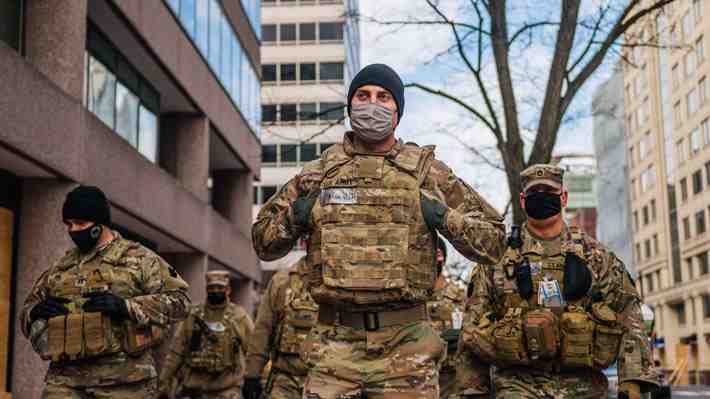 El mega operativo de seguridad en Washington por la investidura de Biden: Será la ceremonia con más militares de la historia