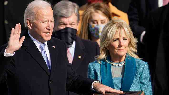 Joe Biden asume la presidencia con llamado a la unidad: "Voy a luchar por los que me respaldaron y por los que no"