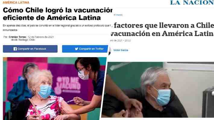 "Líder regional indiscutible" y "modelo a seguir": Así destaca la prensa internacional el proceso de vacunación masiva en Chile
