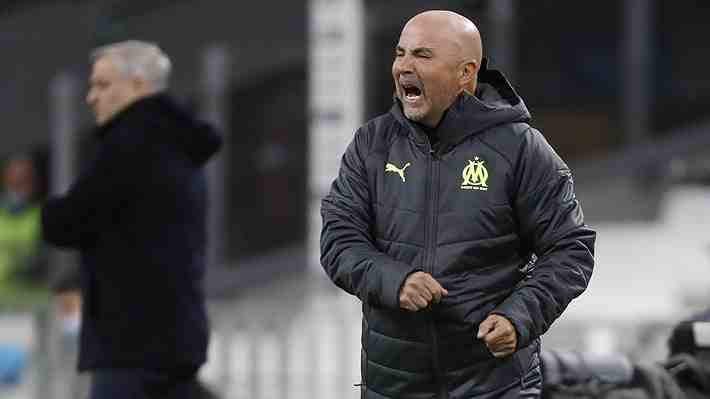 Jorge Sampaoli hizo su debut en el Olympique de Marsella y se llevó el triunfo con un gol agónico