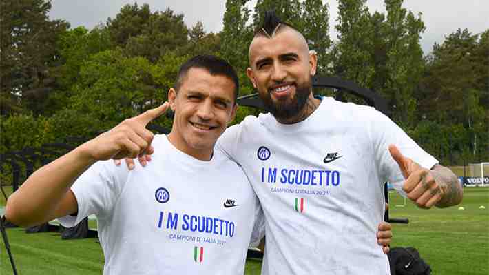 El emotivo mensaje de Vidal a Alexis tras ser campeones con el Inter
