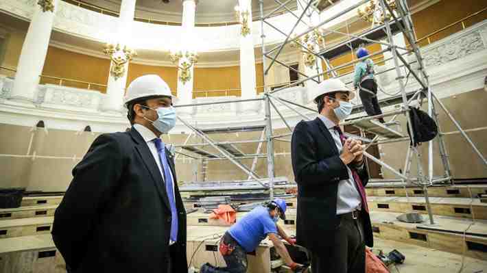 Ejecutivo visita obras para la Convención en el ex Congreso y espera que estén listas "en las próximas 3 semanas"