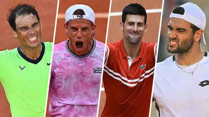 Revive cómo fueron los cruces Djokovic-Berrettini y Nadal-Schwartzmann por cuartos de Roland Garros