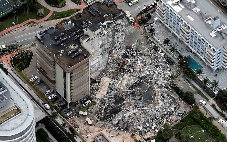 Galería: Mira las imágenes del edificio derrumbado en Miami y las labores de rescate