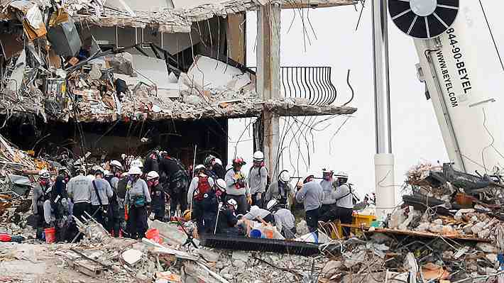 Cifra de muertos por derrumbe en Miami sube a 16 tras el hallazgo de otros cuatro cuerpos