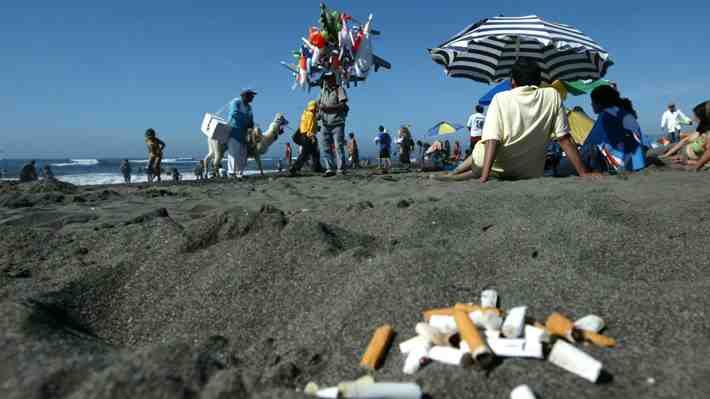 Cámara aprueba y despacha al Senado proyecto que prohíbe fumar en playas y arrojar colillas en la vía pública